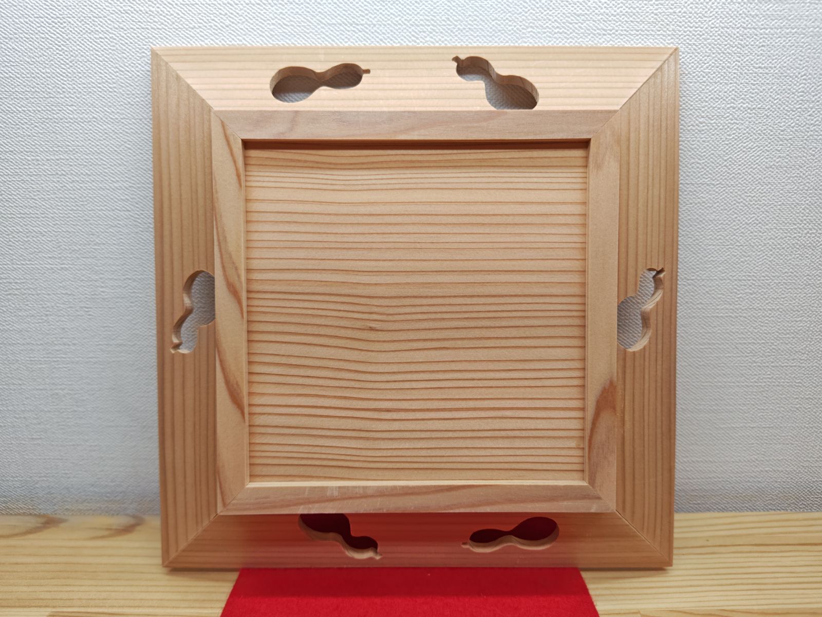 専用です。茶道具　杉　瓢透かし四方盆 専用です。茶道具 杉 瓢透かし四方盆