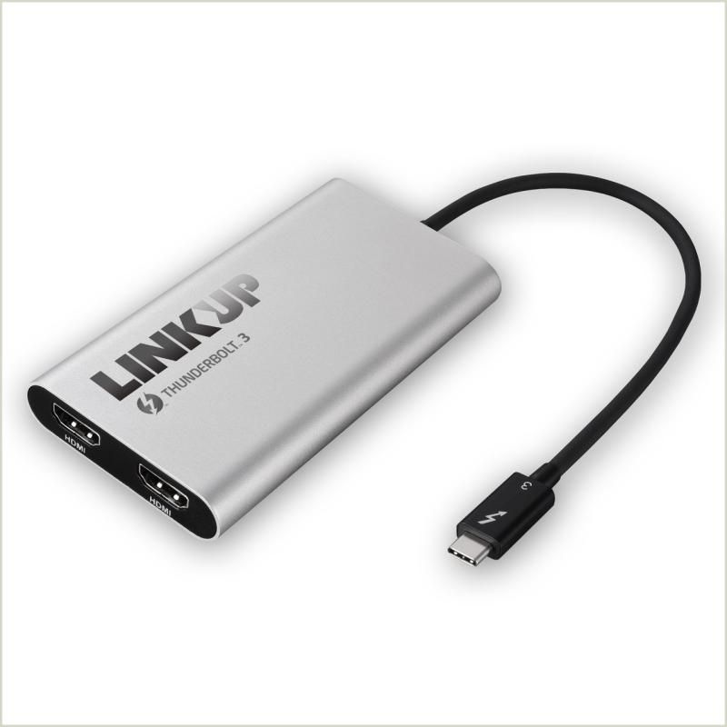 LINKUP - [認証済] Thunderbolt 3とデュアルHDMI 2.0アダプタMac