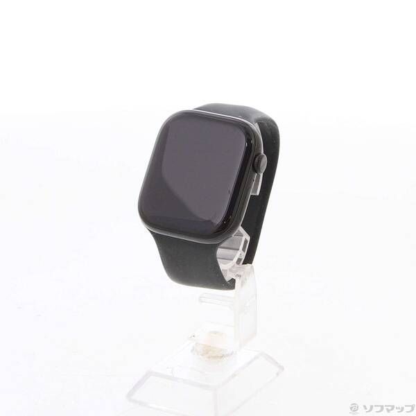 〔中古品〕 Apple Watch Series 10 GPS 46mm ジェットブラックアルミニウムケース ブラックソロループ【295】