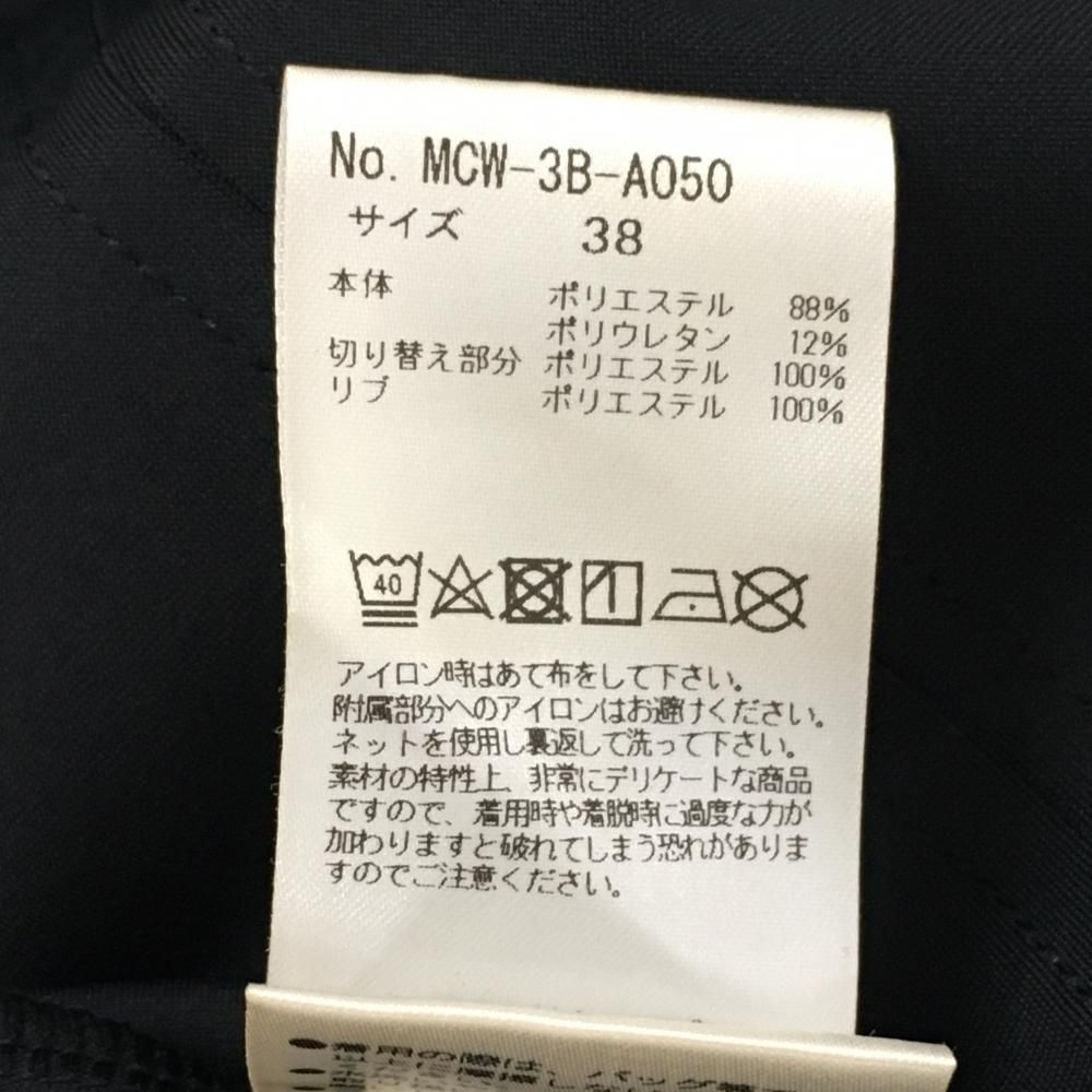 超美品】マークアンドロナ 襟付ノースリーブワンピース 黒 一部