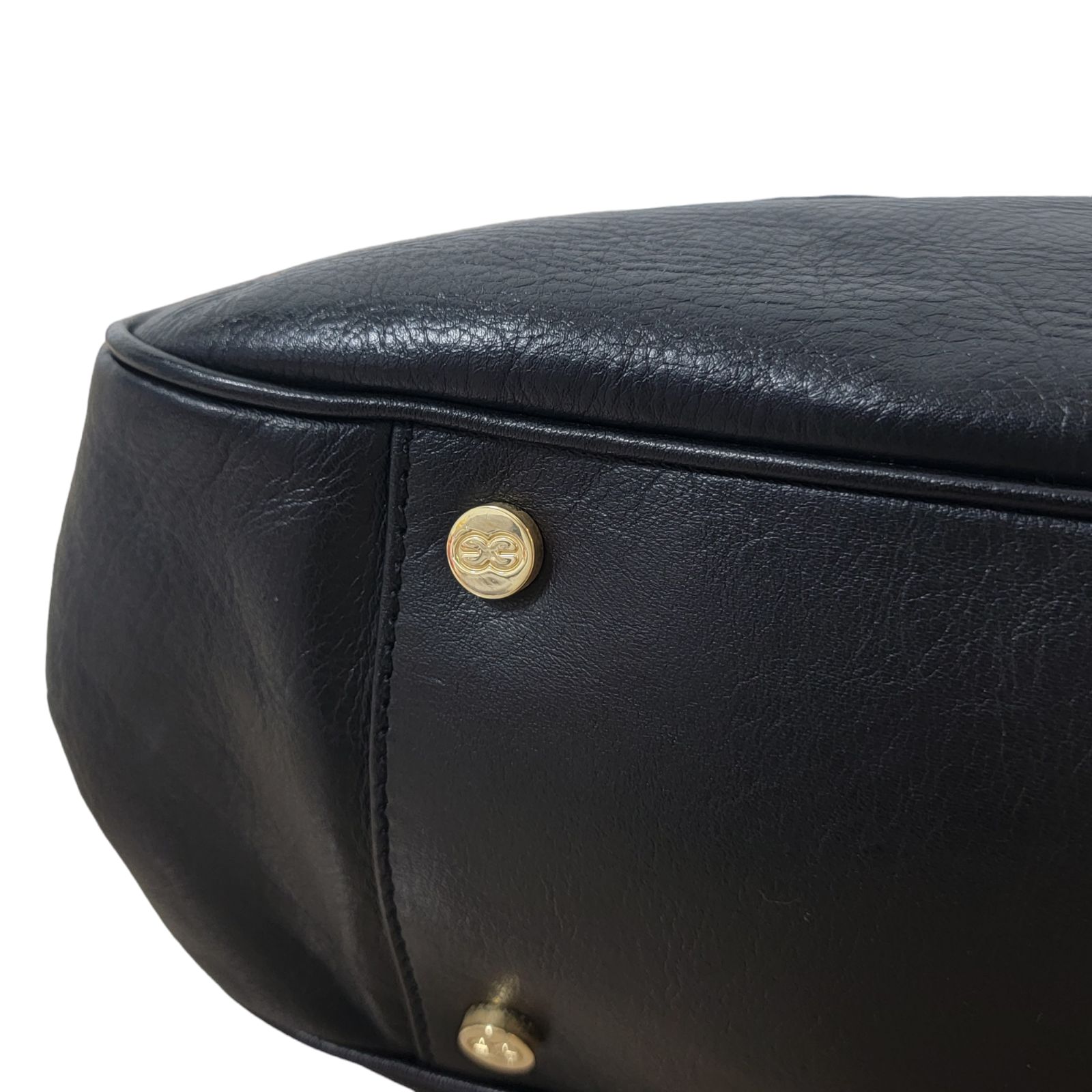 美品】イタリア製 エスカーダ ESCADA 牛革 ハンドバッグ ゴールド金具 