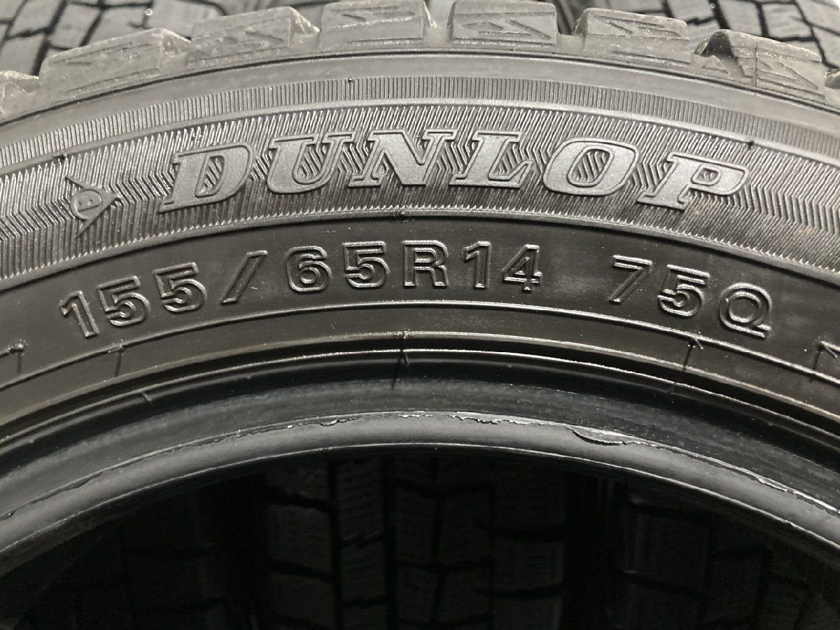 DUNLOP WINTER MAXX WM01 155/65R14 14インチ スタッドレス 4本 19年製 