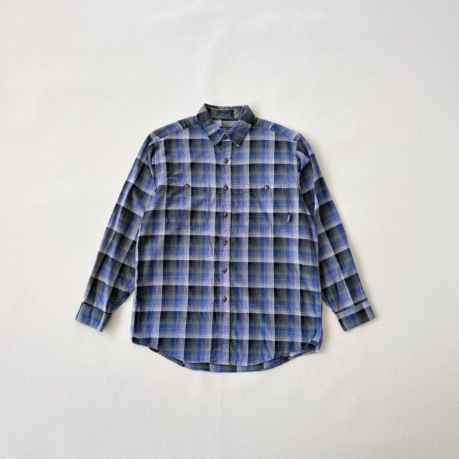 90s パタゴニア ポルトガル製 ライト フランネルシャツ チェック Y2495