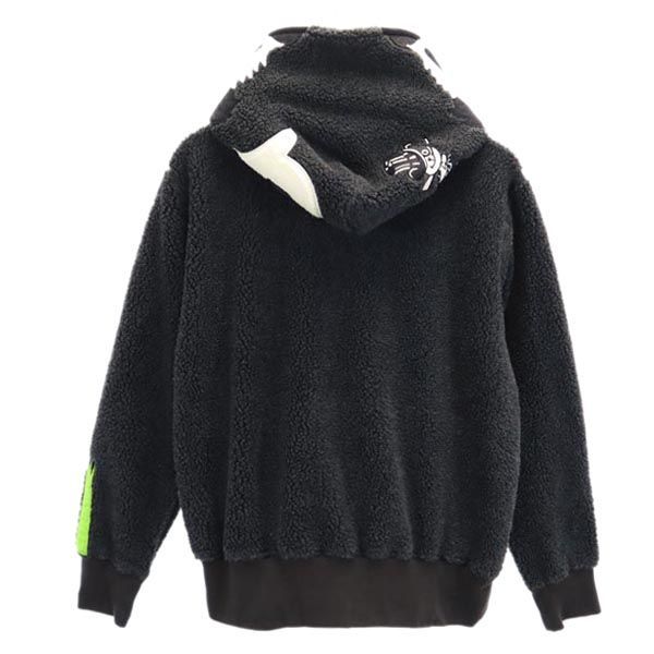 アベイシングエイプ ボア パンダ ジップパーカー S グレー系 A BATHING