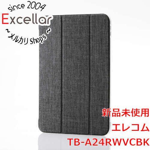 [bn:3] ELECOM　iPad (第10世代) フラップケース 背面クリア ファブリック 2アングル スリープ対応 TB-A24RWVCBK　ブラック