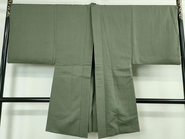 平和屋本店□極上 男性 西陣 鳥居良 茶喜謹製 お召 留紺色 証紙付き