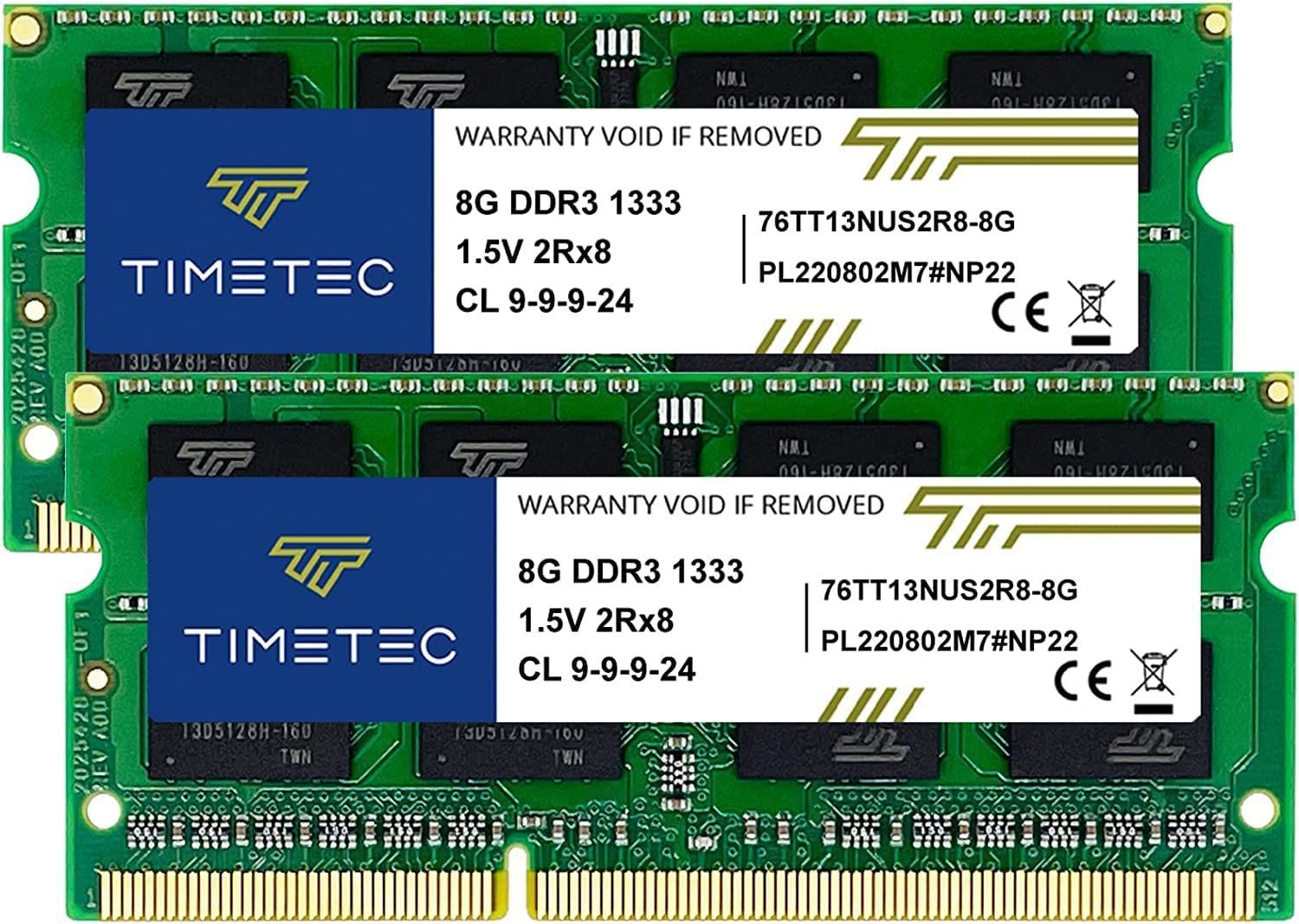 【在庫セール】16 16 upgrade Laptop GB GB SODIMM Pin 204 PC3L-10600 MHz 1333 Kit(2x8GB) DDR3L ノートPC用メモリ (2x8GB) Kit IC Hynix Timetec