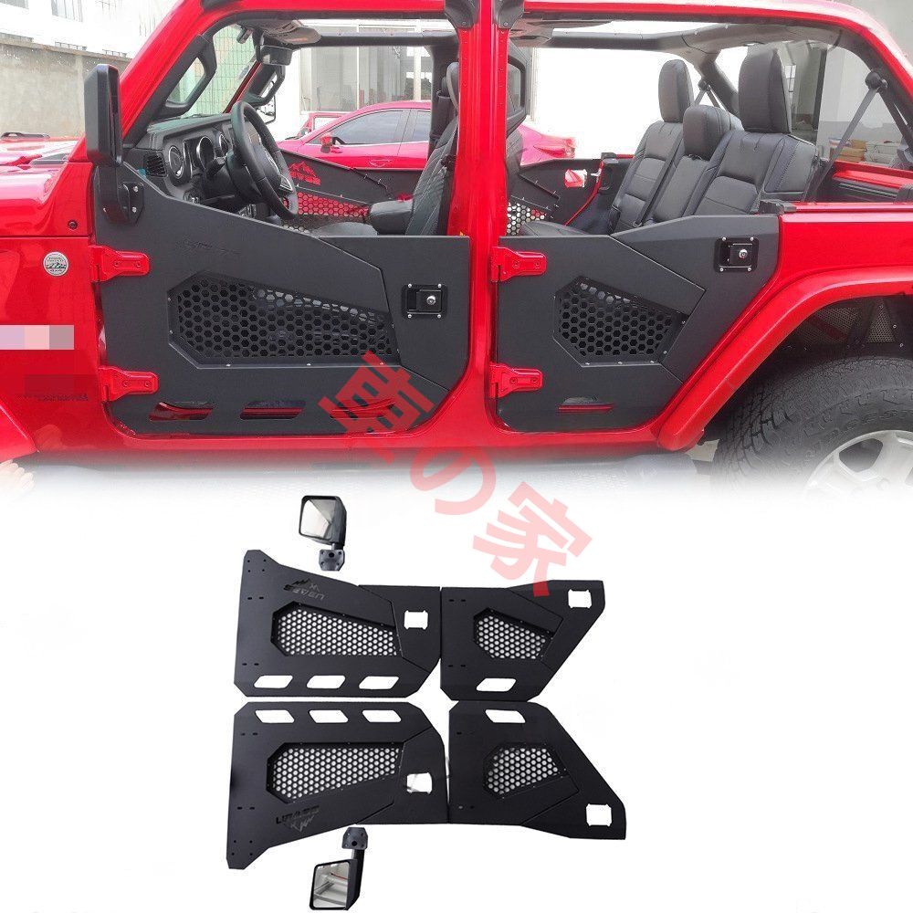 ジープ ラングラー JEEP 2007〜2017 JK 2018年以降 JL JT 用 ハーフドア