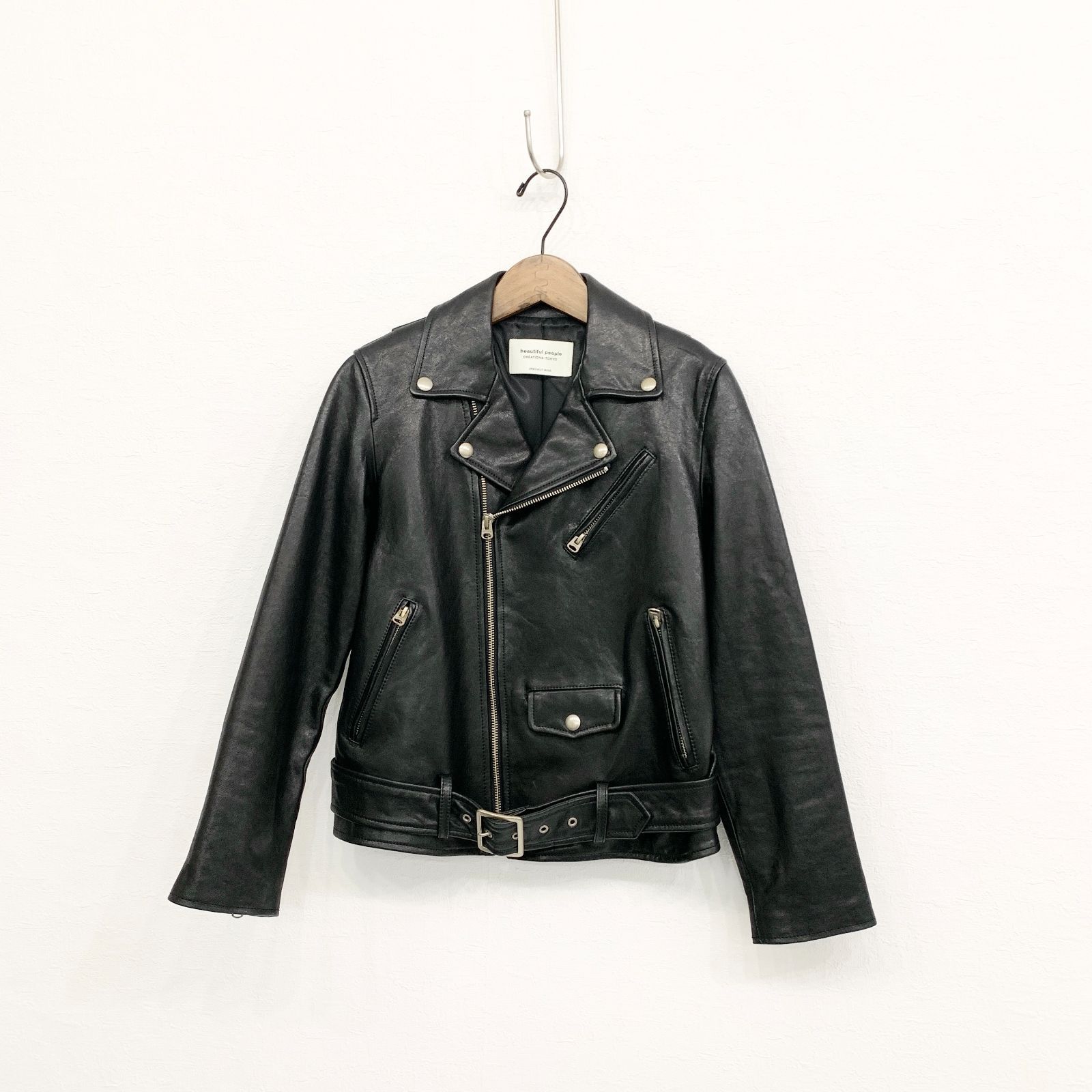 beautiful people ライダースジャケット 150 beautiful people (ビューティフルピープル) shrink leather
