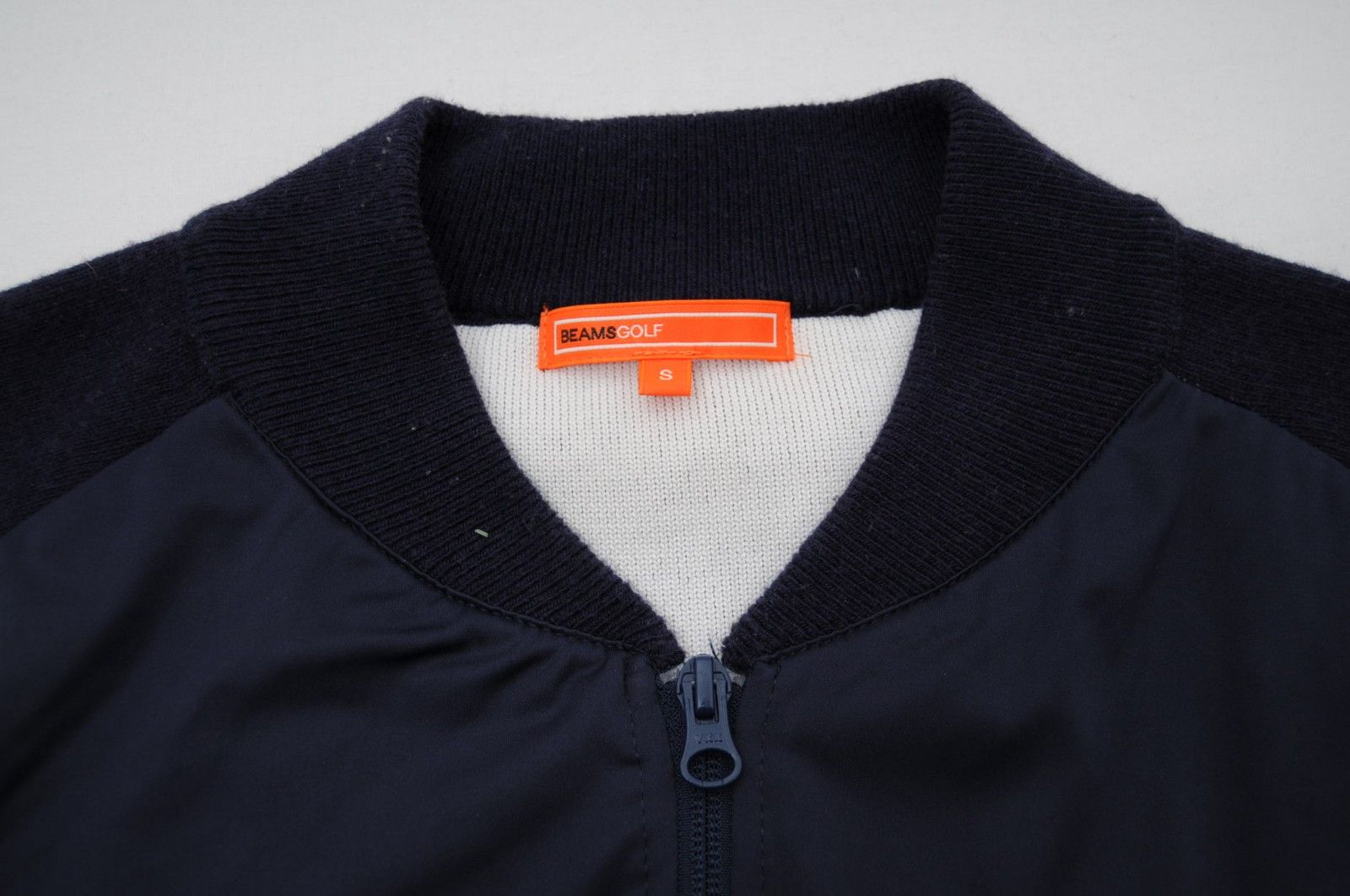 BEAMS - coco 中古 ビームスゴルフ BEAMSGOLF メンズ ブルゾン S 紺 ネイビー  長袖ダブルジップ ウィンド ニット BEAMS - coco 中古 ビームスゴルフ BEAMSGOLF メンズ ニット