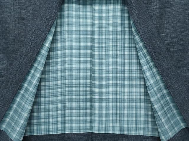 平和屋本店□極上 男性 本場結城紬 重要無形文化財 アンサンブル 100  