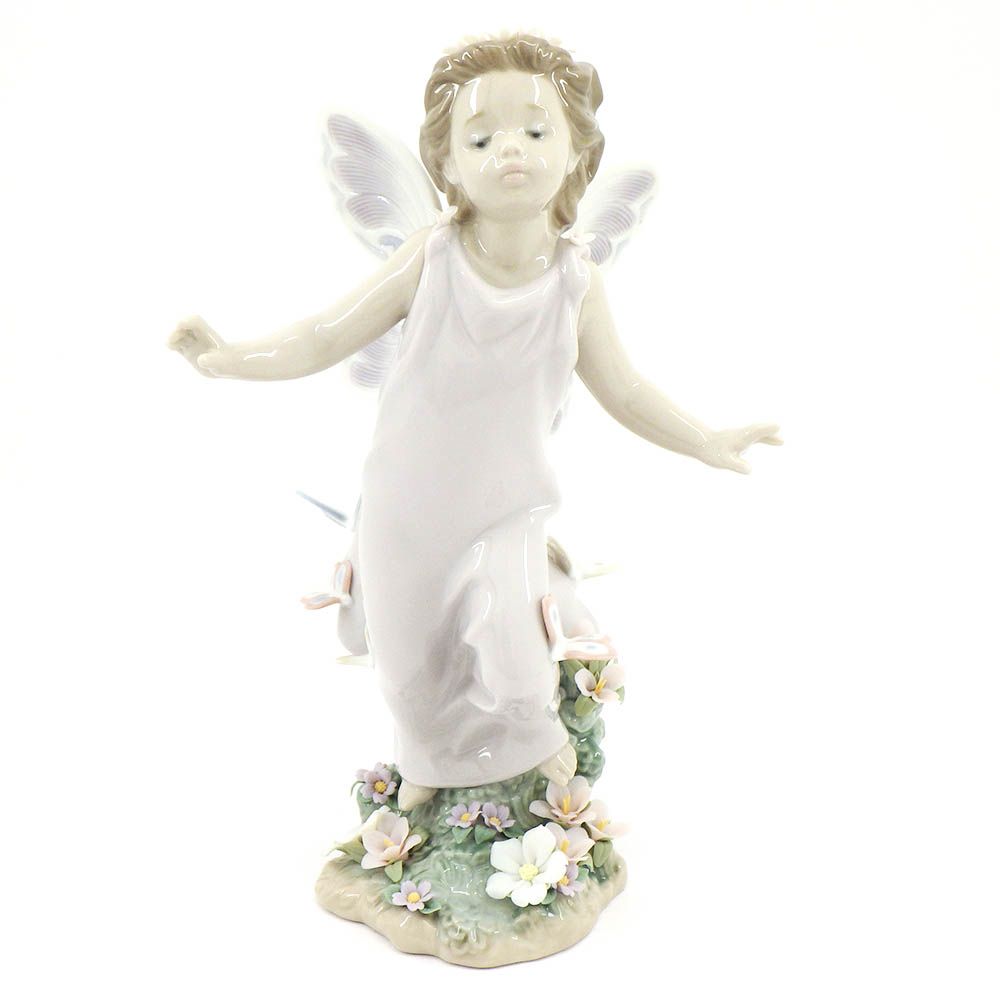 Lladro リヤドロ ♯6875 「蝶の妖精」 フィギュリン 箱付き 陶器