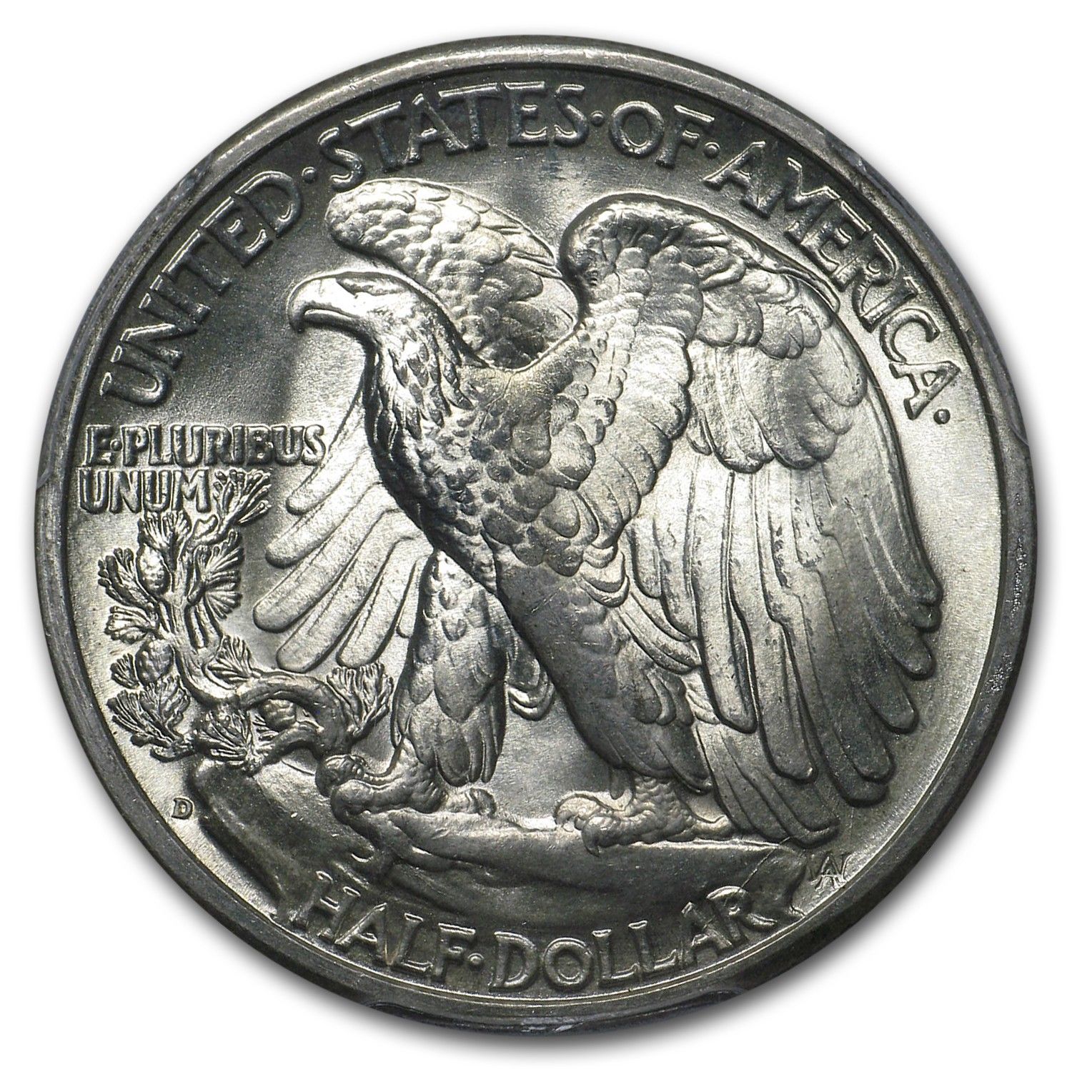 1941-D Walking Liberty Half Dollar MS-64 PCGS 1941 D US Walking Liberty  Silver Half