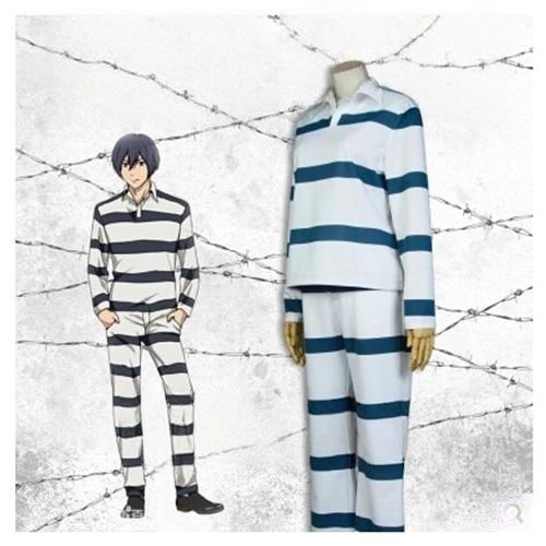 監獄学園プリズンスクール 藤野清志 コスプレ衣装 囚人服 風 コスプレ衣装 演出服 変装 cosplay 仮装 二次会 イベント パーティー