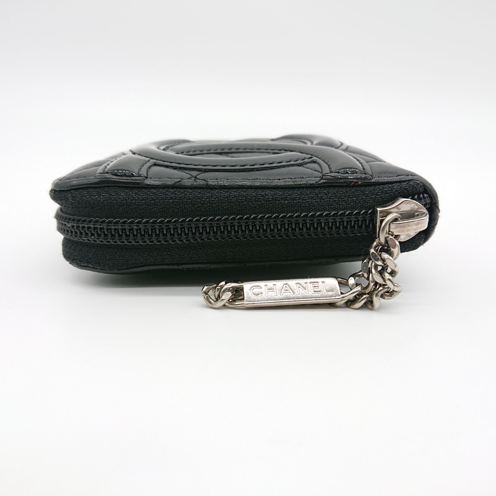 美品】 CHANEL シャネル 長財布 カンボンライン ラウンド ジップ 