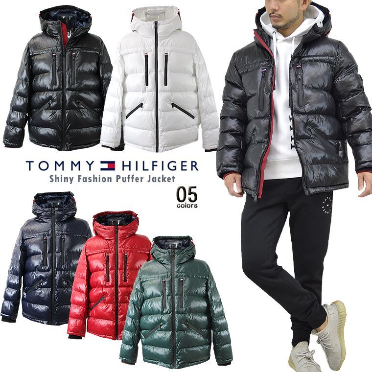 海外限定 TOMMY HILFIGER シャイニーフーディパフジャケット希少