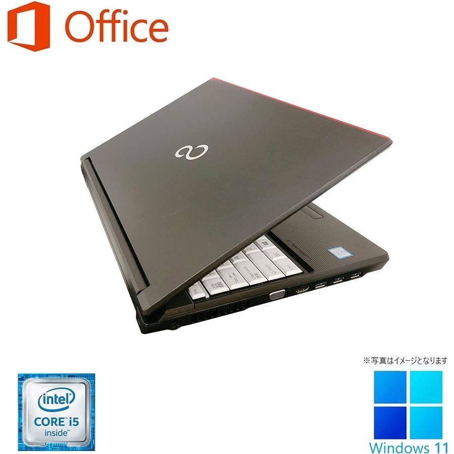 富士通 中古ノートPC A576/15.6型/Win 11 Pro/MS Office H&B 2019/Core 