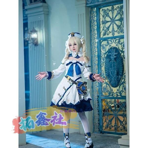 原神 げんしん バーバラ コスプレ衣装 イベント ゲーム シスター ウィッグ 靴 追加可 大人 ccosplay衣装 服 フルセット