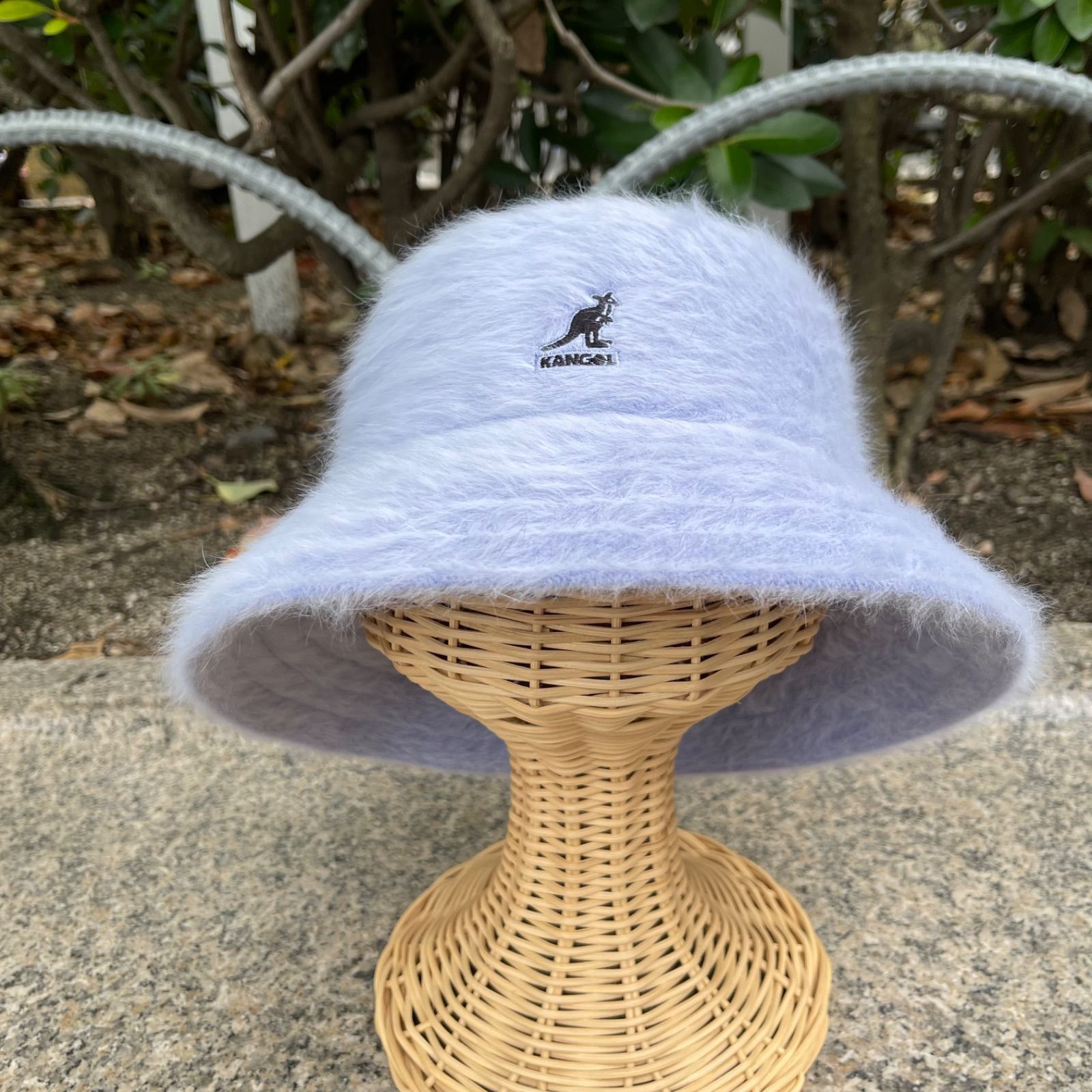 高い素材 BIGサイズ KANGOL ベル型ファーハット グリーン XLサイズ