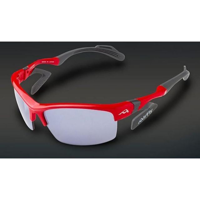 【正規品】AirFly エアフライ 世界特許取得 高機能サングラス 鯖江ブランド AF-303 C-4 RED ユニセックス