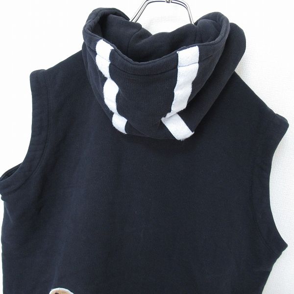 BEAMSGOLF（ビームスゴルフ）コットンニットベストM ネイビーブルー