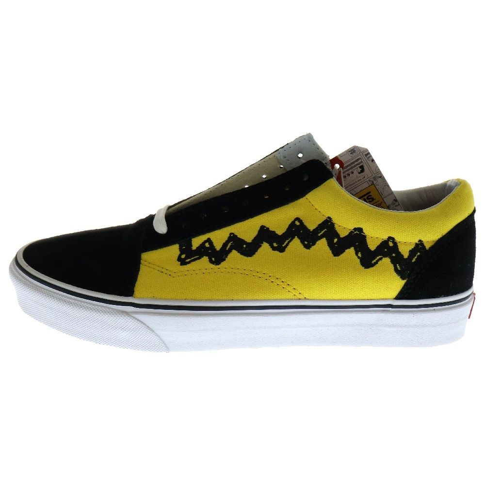VANS ヴァンズ Old Skool Peanuts Charlie Brown|Brack スクール ピーナッツ チャーリーブラウン ローカットスニーカー イエロー|ブラック US10|28cm VN0A38G1OHJ