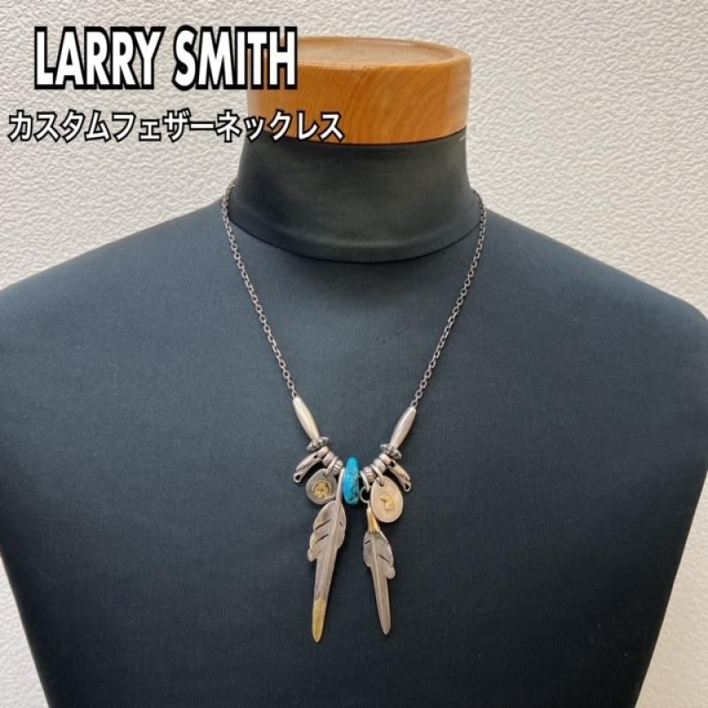 LARRY SMITH ラリースミス フェザー タタキメダル カスタムネックレス