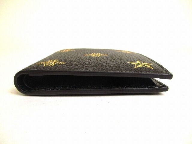グッチ GUCCI アニマリエ ビー 蜂モチーフ レザー 2つ折り 財布