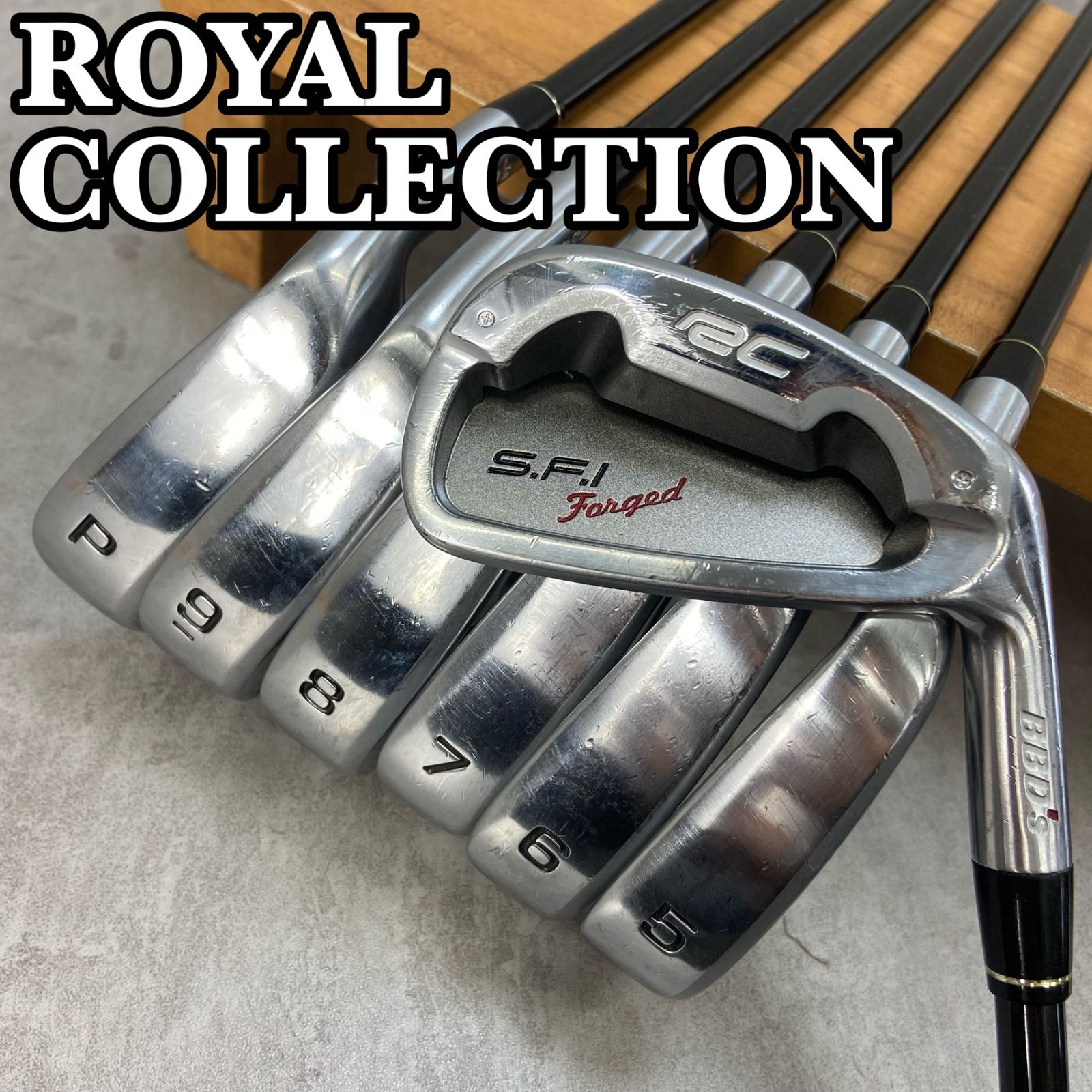  Collection - 　COLLECTION ロイヤルコレクション　FORGED　SFI フォージド　メンズゴルフ　アイアン7本セット　カーボン　S　Tour　AD　ツアー ROYAL COLLECTION ロイヤルコレクション FORGED SFI フォージド
