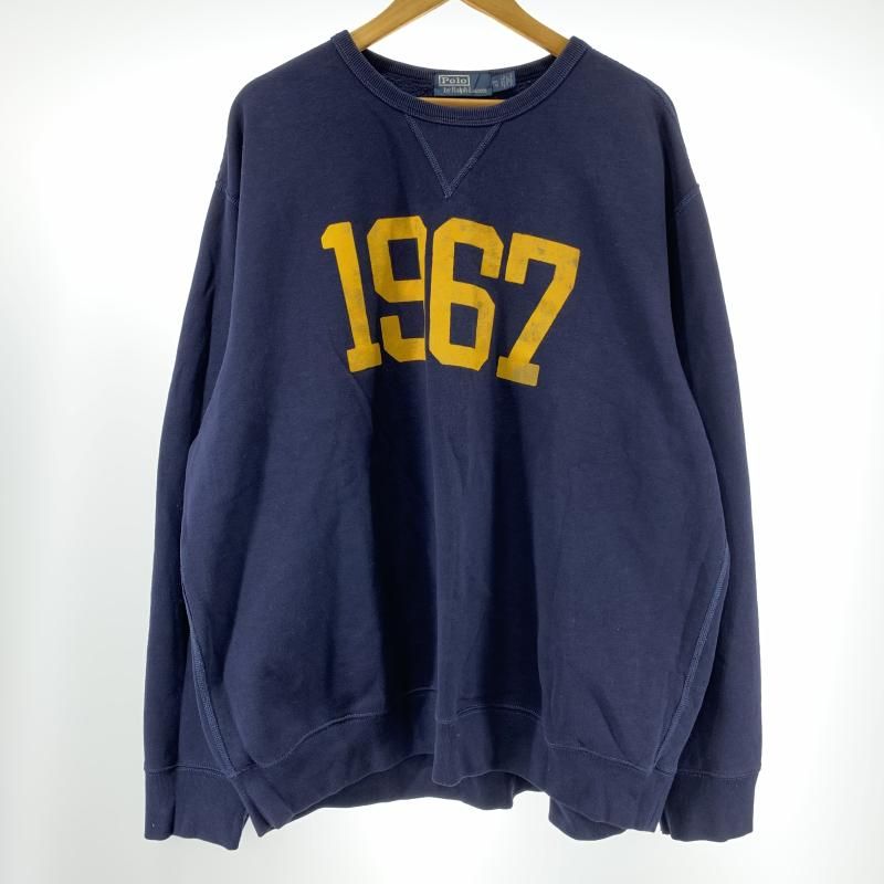 POLO RALPH LAUREN 1967 前Vスウェット サイズXXL ネイビー ポロラルフローレン 19