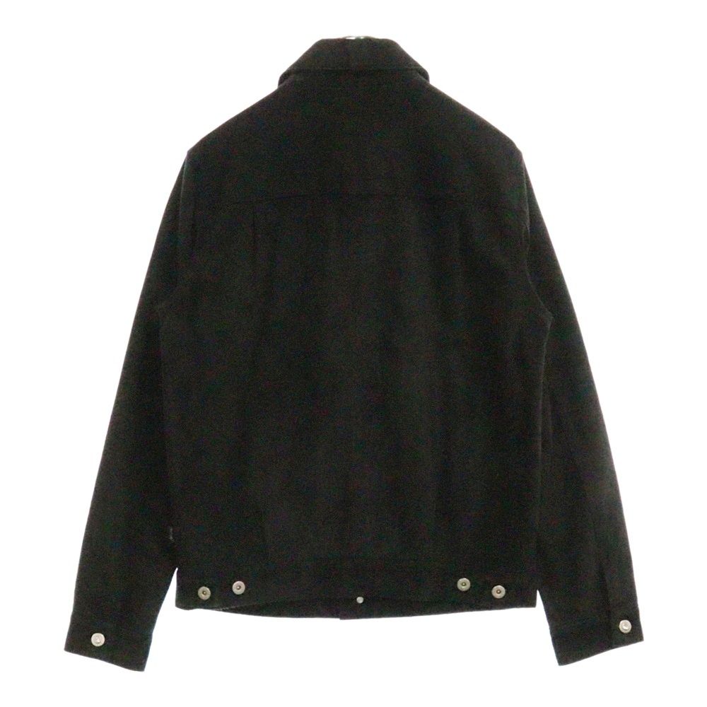STUSSY (ステューシー) スエードレザー トラッカージャケット ブラック
