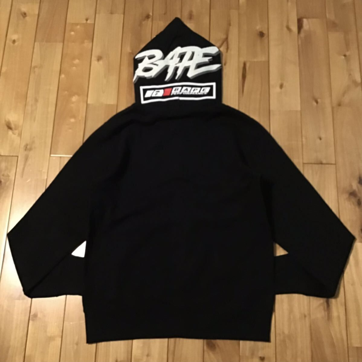 BAPE Motor sport フルジップ パーカー Mサイズ black a bathing ape  