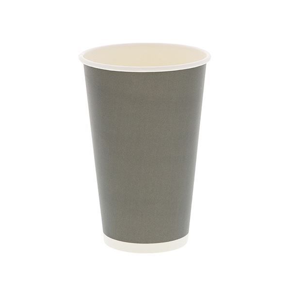 シモジマHEIKO ペーパーカップ アイス ホット兼用 16オンス 510ml ライトグレー 口径90mm 0045359371セット 1000個 25個×40パック
