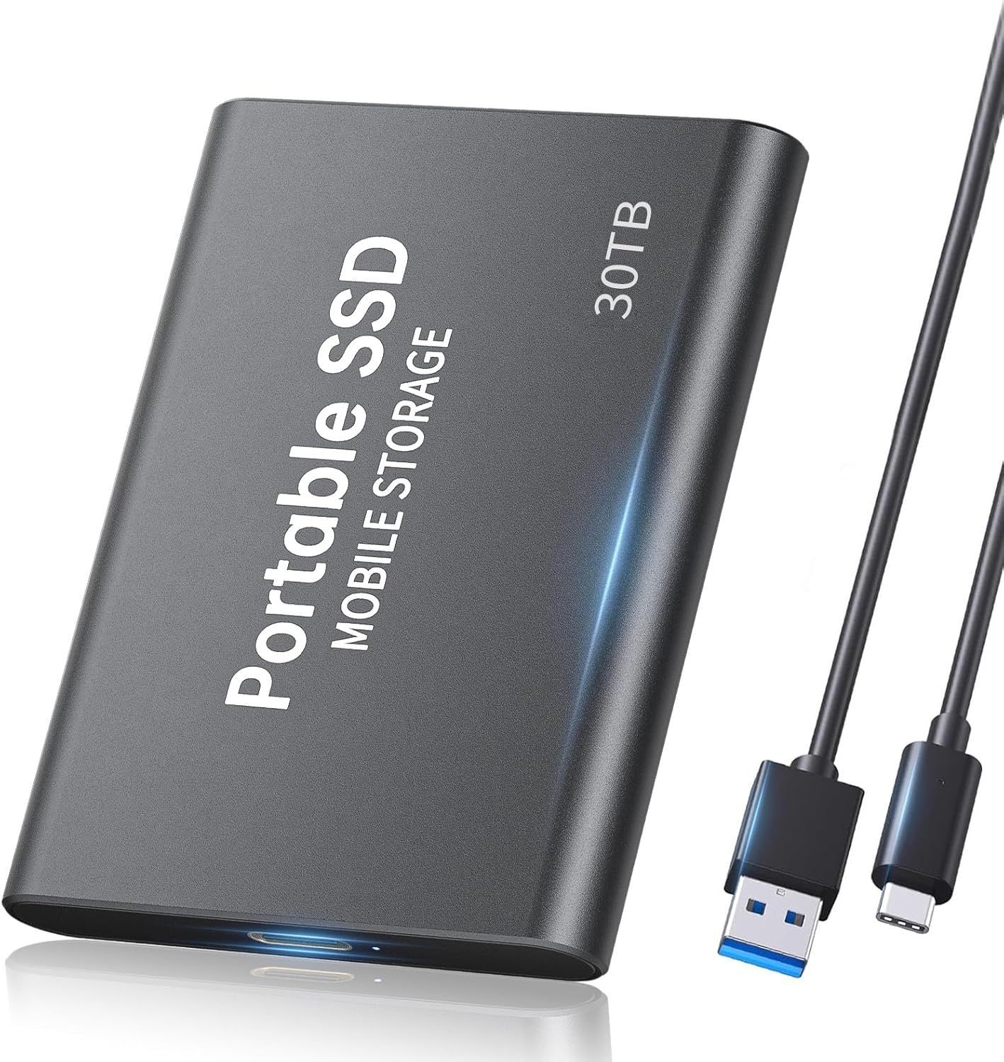 外付けSSD 30TB 新しいアップグレードされた外付けSSD、ポータブルSSD
