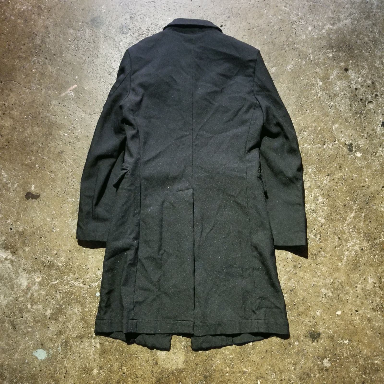 コムデギャルソン BLACK ロングジャンパー BLACK COMME des GARCONS 16aw エステル縮絨 リボン装飾 ロング