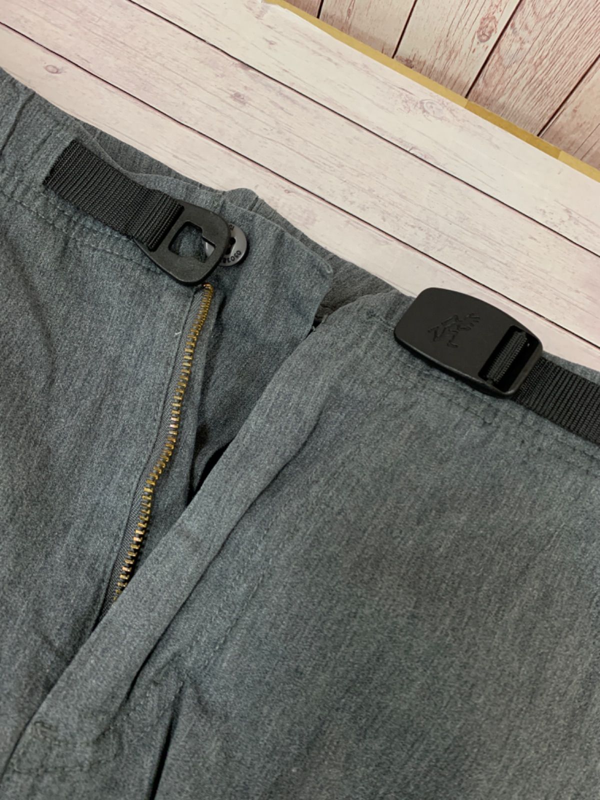 ☆GRAMICCI × NANO UNIVERSE グラミチ ナノユニバース コラボ 別注 NARROW PANTS ナローパンツ Sサイズ スキニー  タイト スリム ストレッチ GMP-18F671 グレー メンズ MK586 - メルカリ