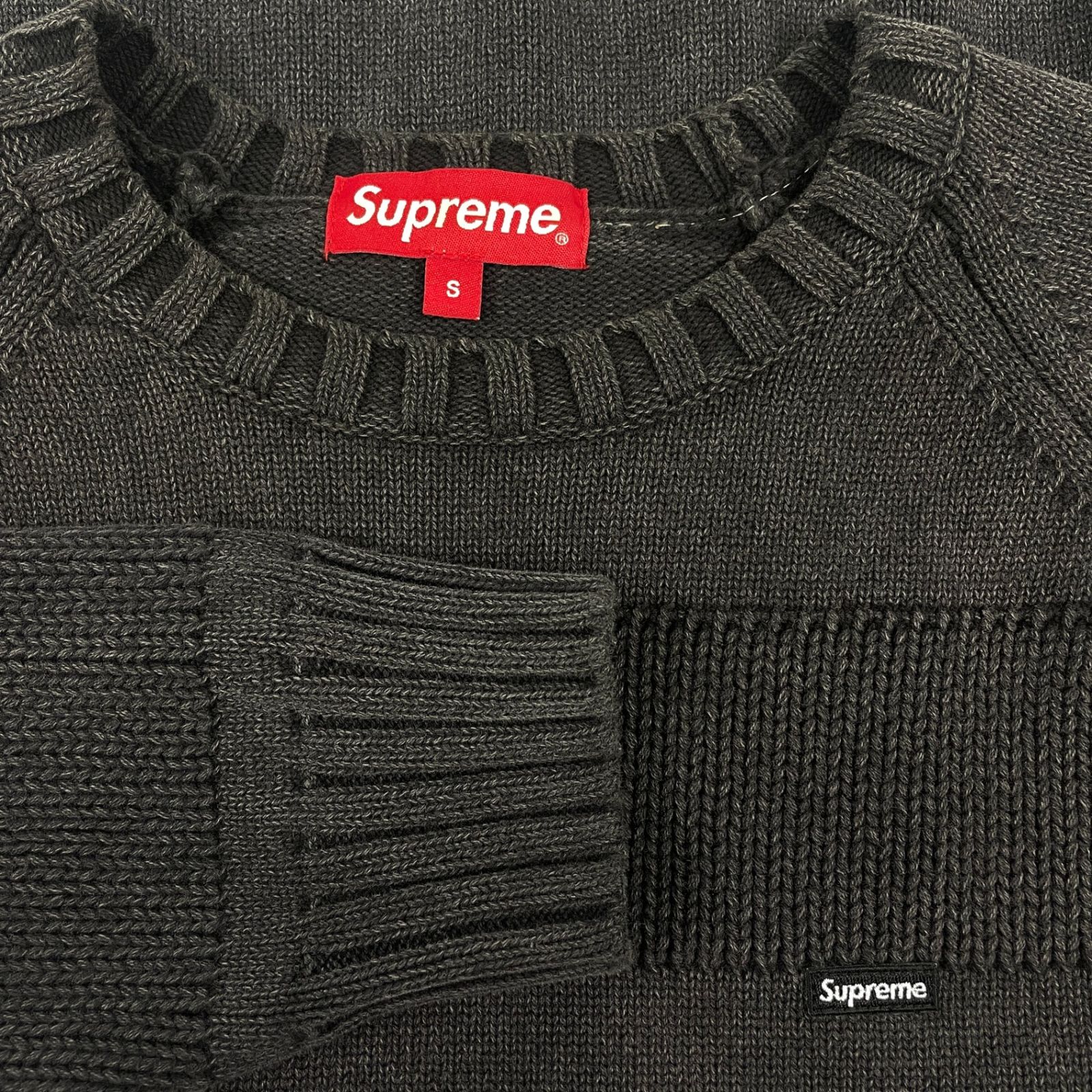 Supreme small box ブラック ニットセーター Supreme シュプリーム Small Box Ribbed Sweater コットンニット
