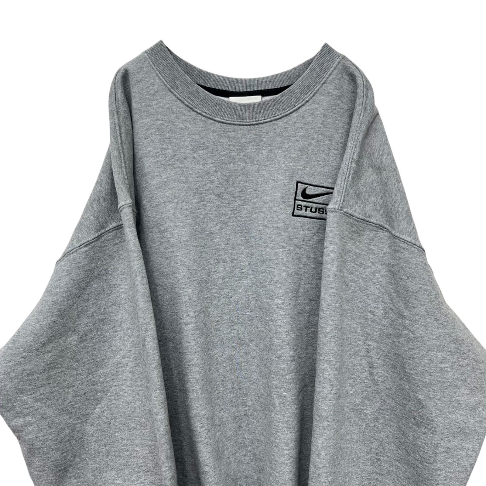Nike Stussy 20ss NRG BR Crew Fleece 使用感有 CT4311-063 グレー L  