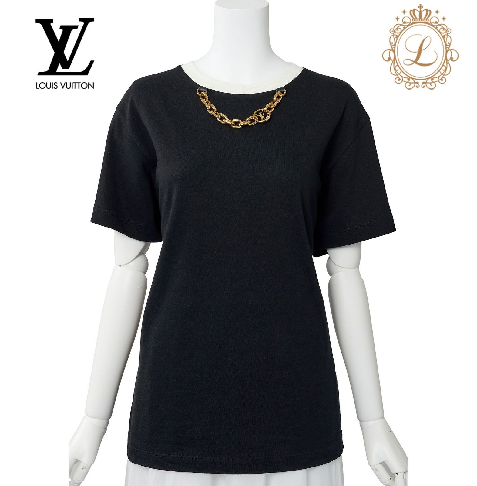 返品可】LOUIS VUITTON ルイヴィトン モノグラム チェーン 半袖 T 
