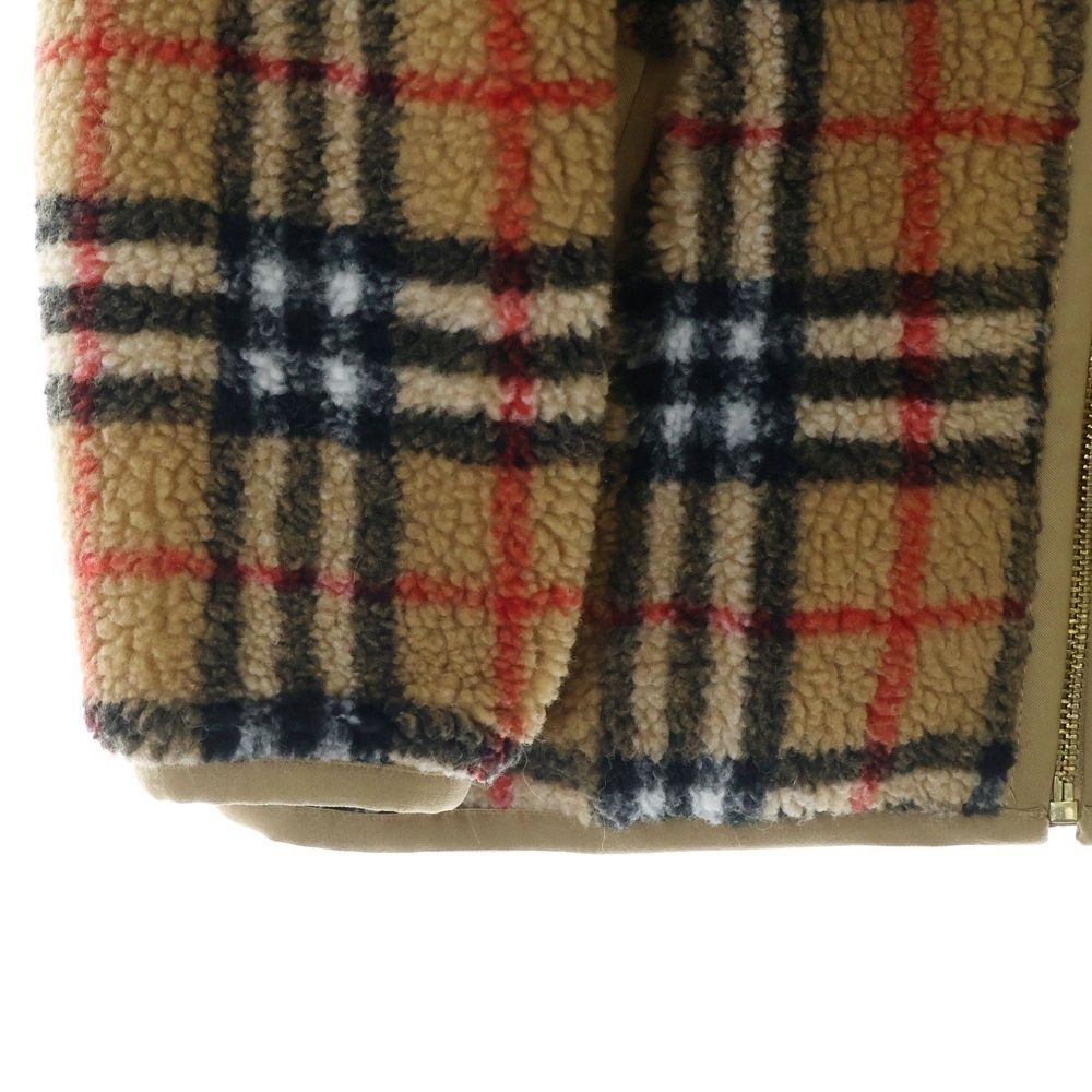 BURBERRY (バーバリー) ノヴァチェック フリース ボア ジャケット