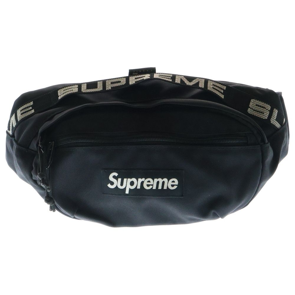 SUPREME シュプリーム 18SS Waist Bag BOX LOGO ボックス ロゴ ウェストバッグ ブラック