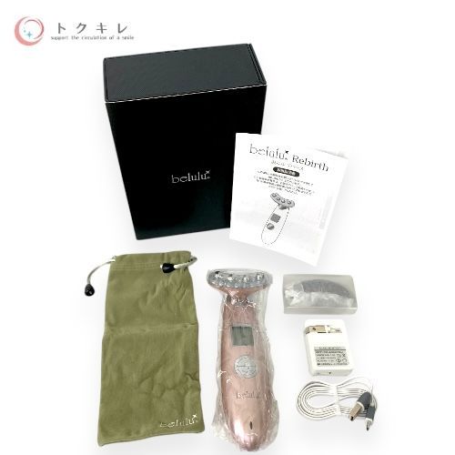 【トクキレ】belulu Rebirth 美ルル リバース KRD1033 メルティーピンク (美顔器) 定価39800円(税込) 未使用 おうちエステ EMS RF温熱