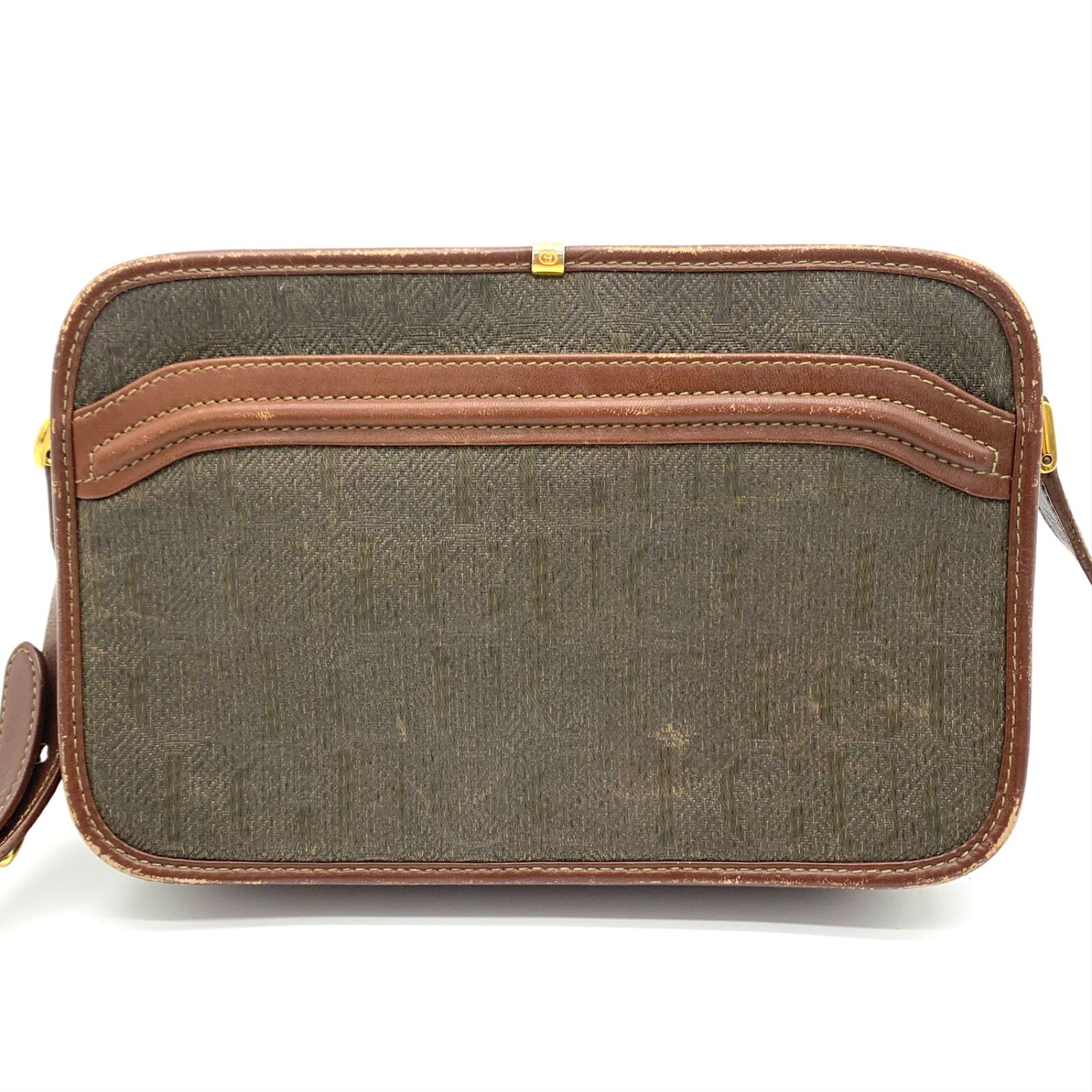 希少 GUCCI GGキャンバス ロゴ 総柄 ショルダーバッグ レザー 【公式通販】