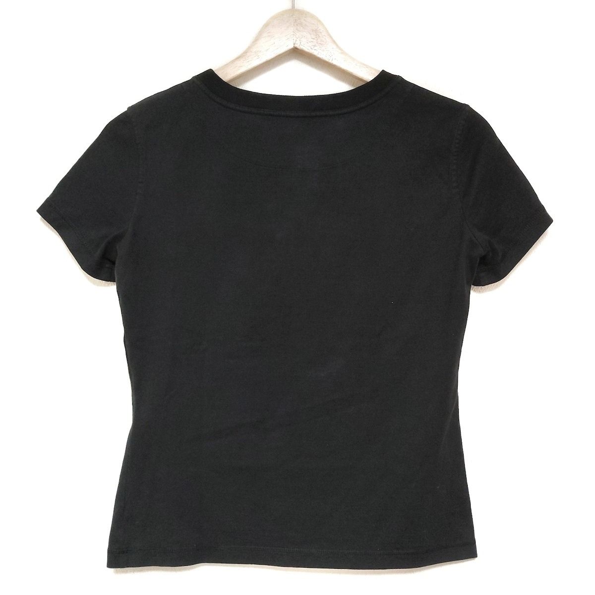 HERMES - HERMES(エルメス) 半袖Tシャツ サイズ36 S レディース - 黒 クルーネック/シェーヌダンクル HERMES(エルメス) 半袖Tシャツ サイズ36 S レディース - 黒