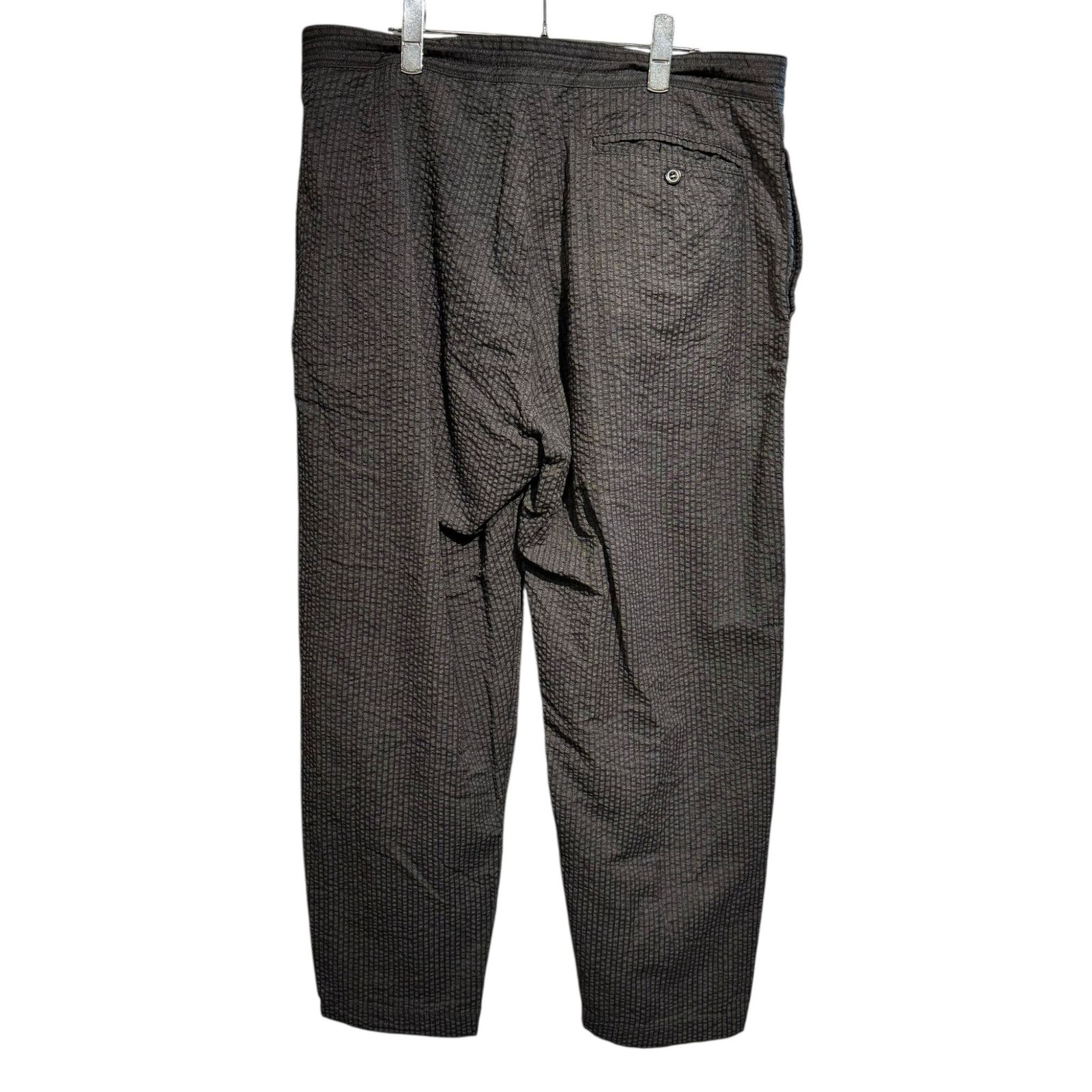 AUBERGE オーベルジュ MAURICE シアサッカーイージーパンツ メンズ BLACK TOP チャコールグレー 42