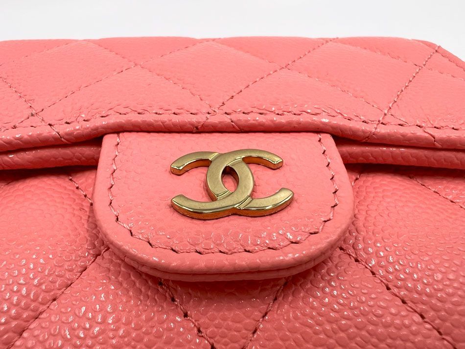 CHANEL シャネル マトラッセ グレインドカーフスキン 3つ折り財布  
