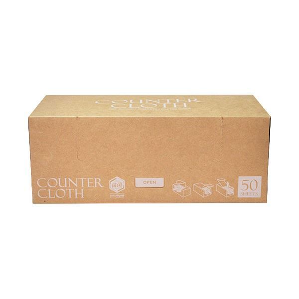 まとめ ストリックスデザイン抗菌カウンタークロス厚手 BOXタイプ グレー SA-164 1箱 50枚 ×5セット