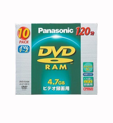 パナソニック 4.7GB DVD-RAM ディスク CPRM 繰り返しビデオ録画 パナソニック 4.7GB DVD-RAM ディスク CPRM 繰り返しビデオ録画