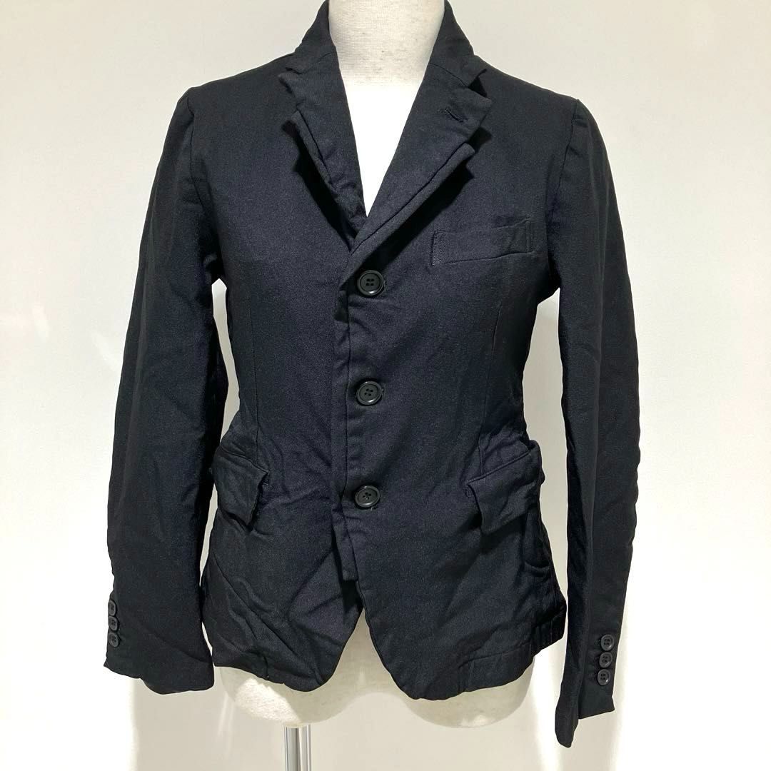 19aw 良品 ギャルソン エステル サテン テーラード ジャケット XS COMME des GARCONS HOMME（コム デ ギャルソン・オム）の