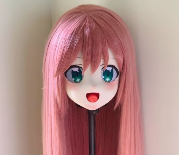 ☆即納 全頭マスク カツラ付き ロック付き NO.196 フリーサイズ